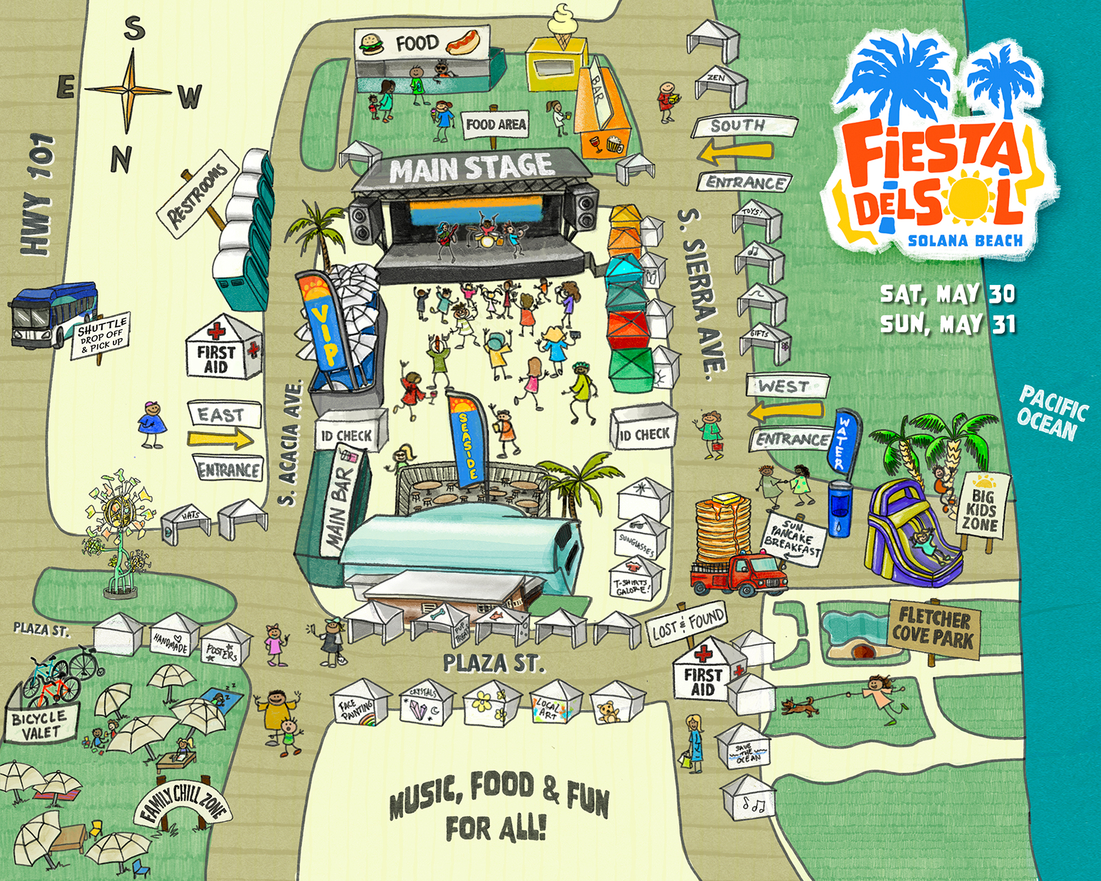 Map of Fiesta Del Sol 2026